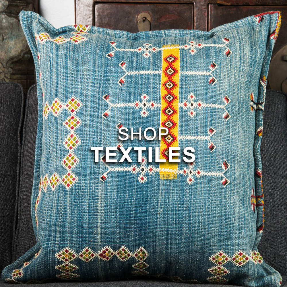 Shop textiles, such as cloths, pillows and more!